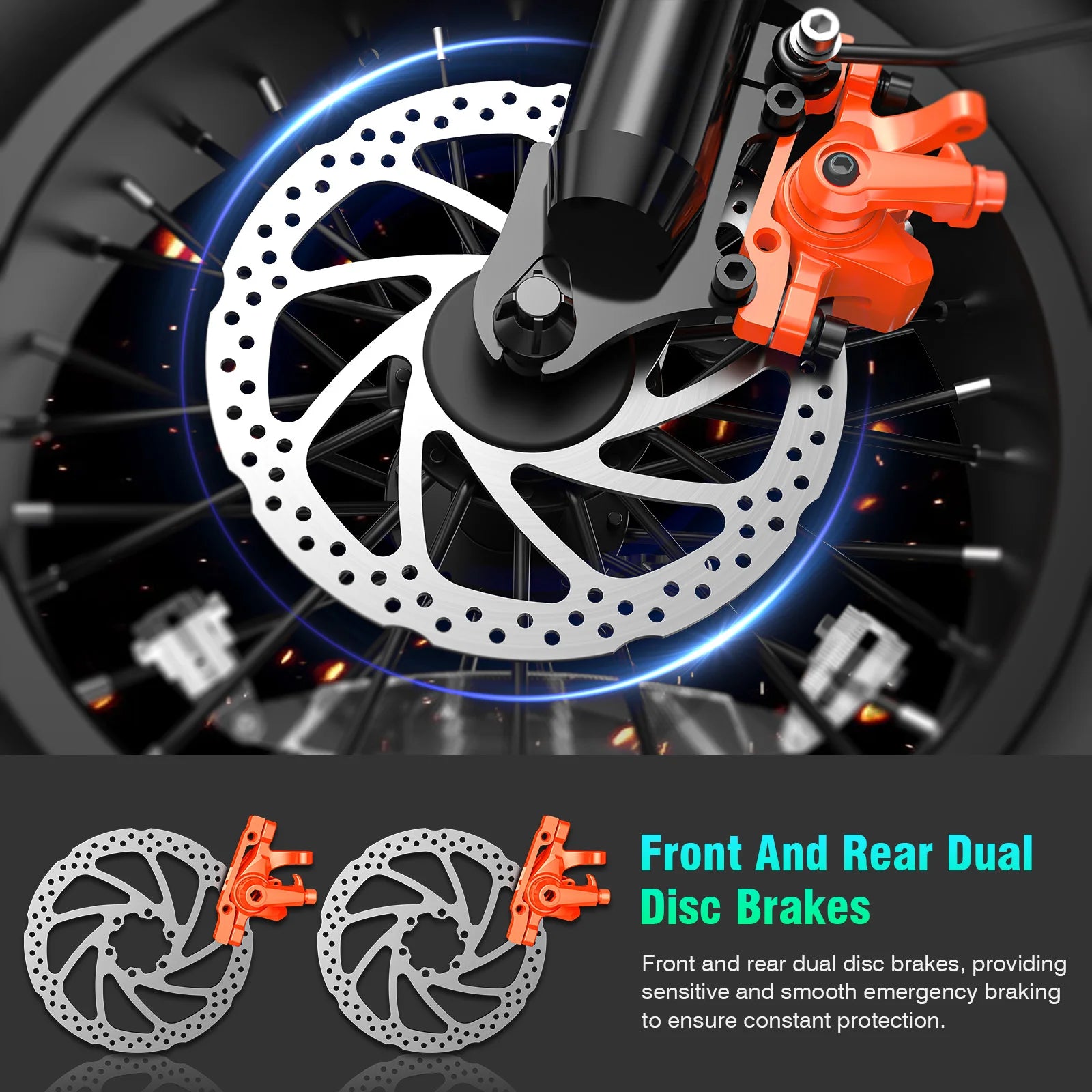 🔥🔥🔥1200W All-terrain Electric Motorcycle, 48V18Ah Adult Electric Dirt Bike, 28MPH, 5-speed Variable Speed, Load Capacity of 500LBS