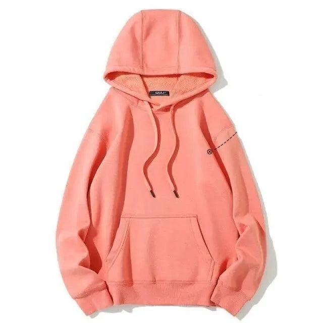Premium Oversized Fleece Hoodie – Cozy Cotton Hooded Sweatshirt for Women & Men