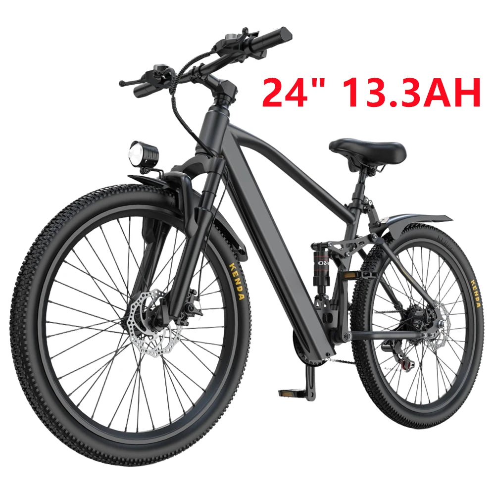26" 24" Electric Mountain E Bike For Adults, 1000W Peak Motor Commuter Ebikes, 36V 10.3AH 13.3AH High Capacity Battery, 19.7 MPH 36.9 Miles 4Hour Fast Charging, 7/21 Speed Gears Adults Electric Motorcycles Bicycle ﻿
