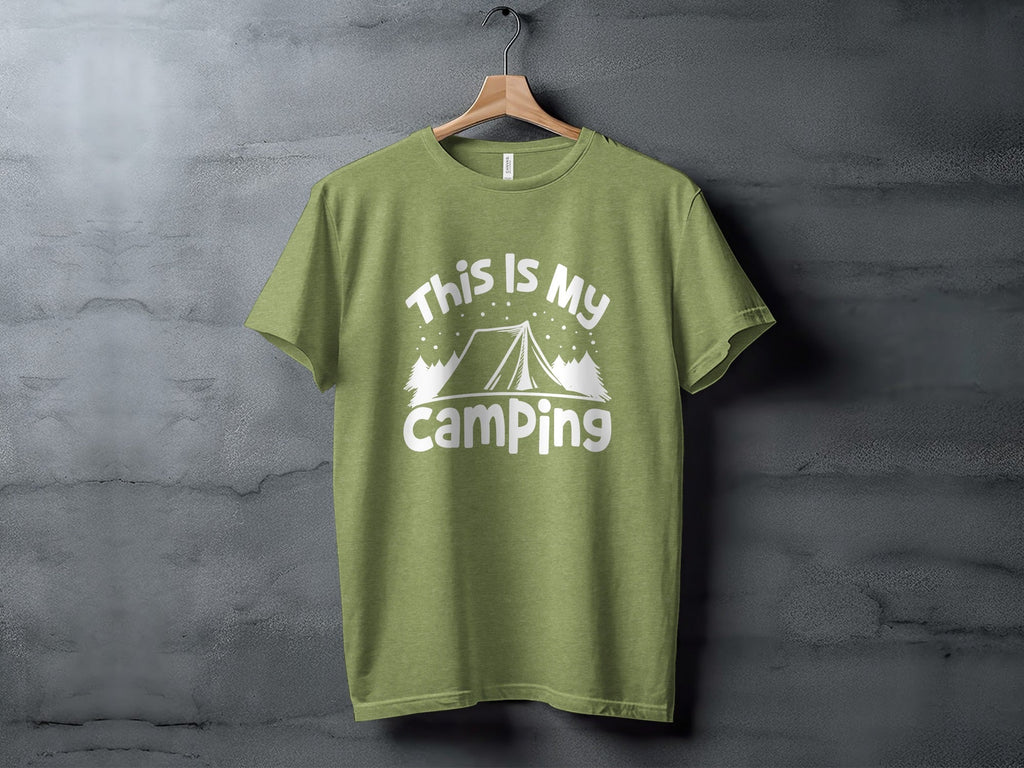 This Is My Camping Tent Outdoor Adventure Graphic T-Shirt