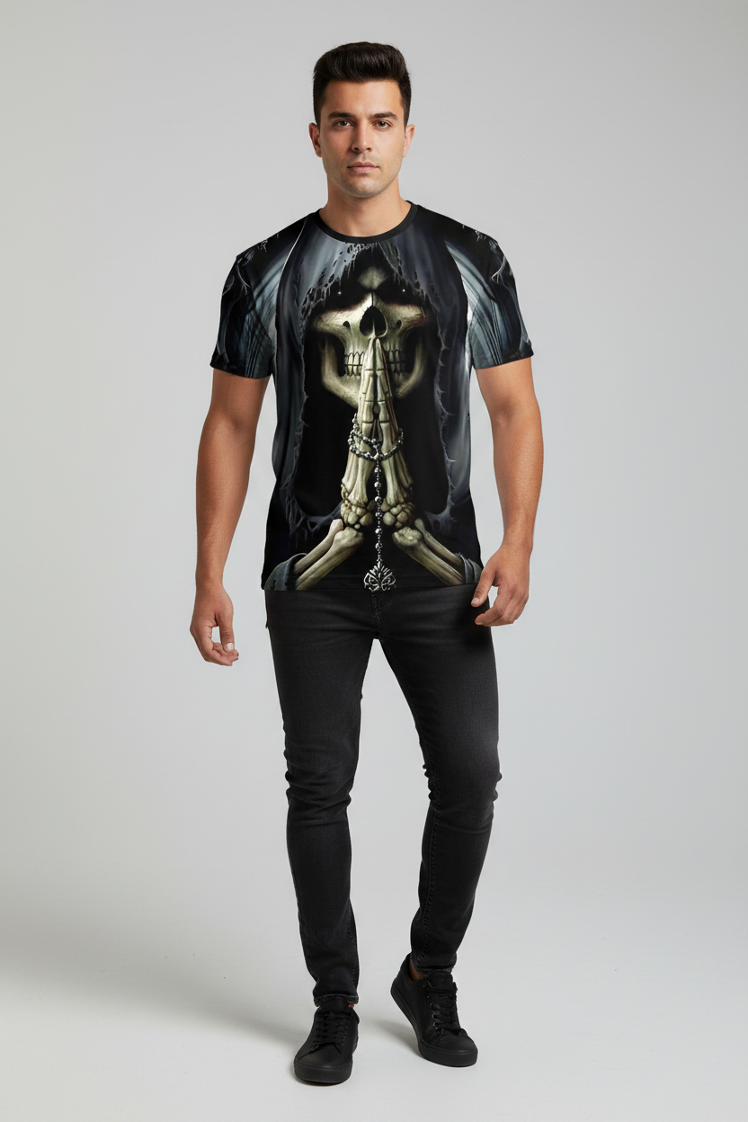 Mens Skull 3D t-shirts