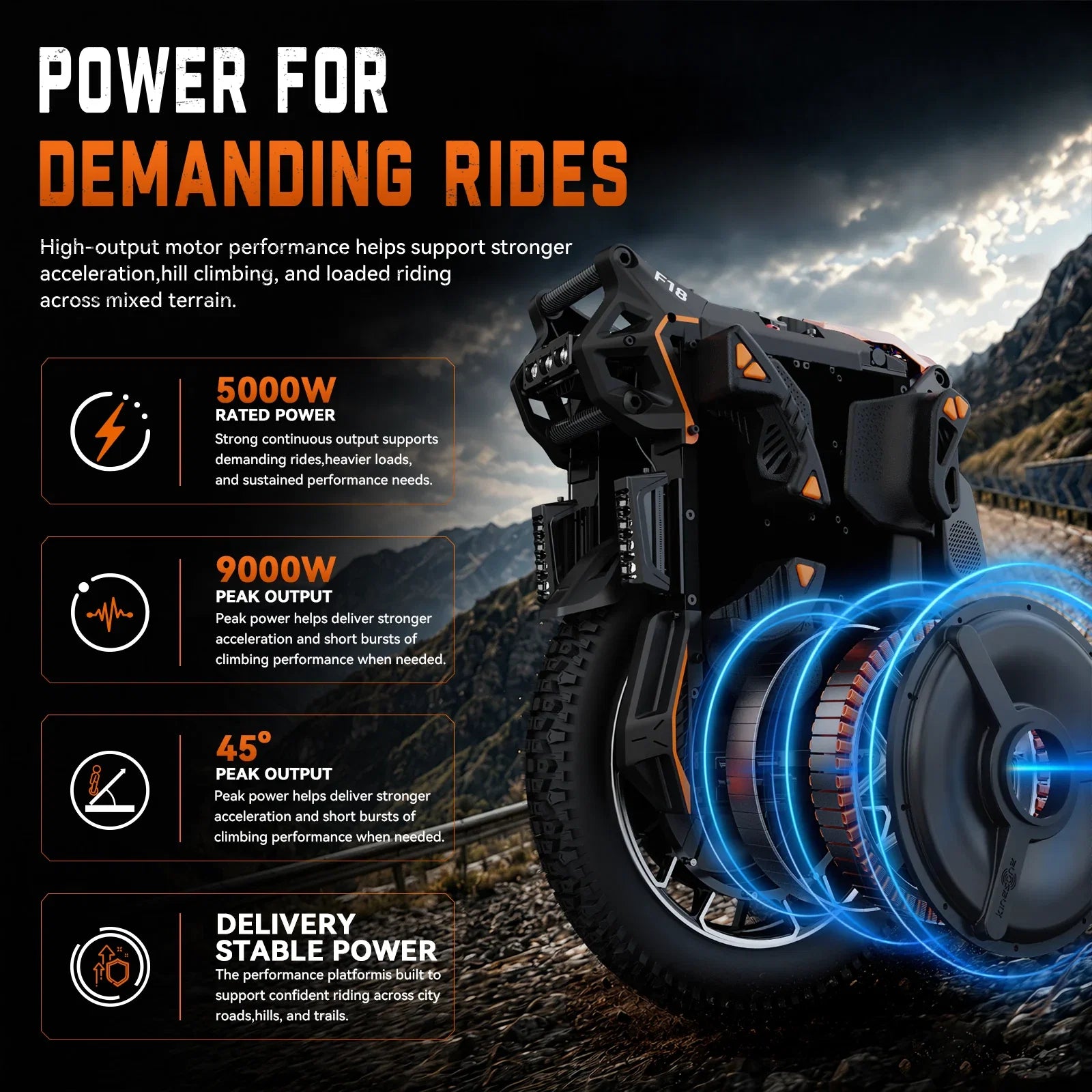 KingSong F18 Electric Unicycle – Ultimate Performance Meets Adventure