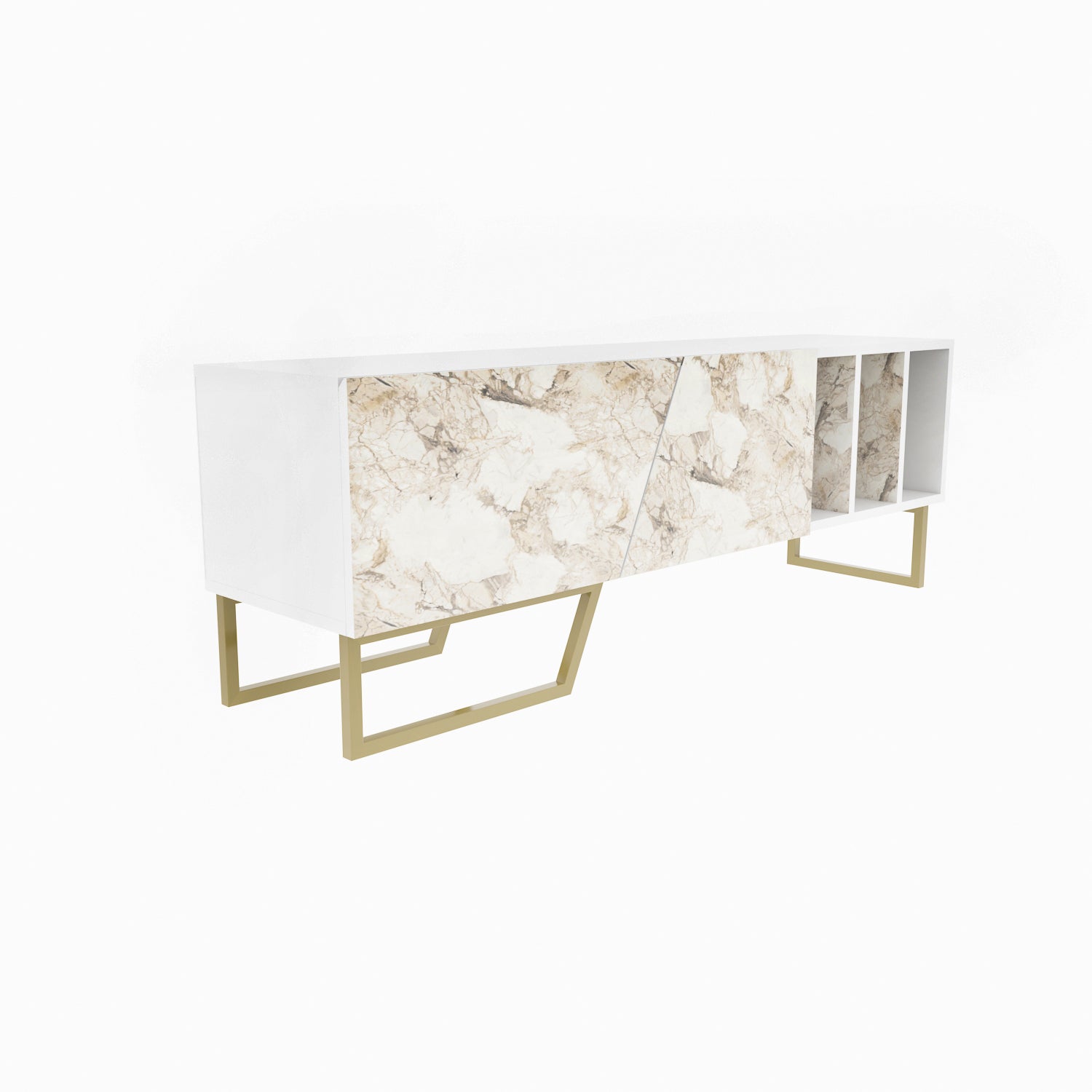 Linossa 59" Modern TV Stand & Media Console – Fits TVs Up to 65"