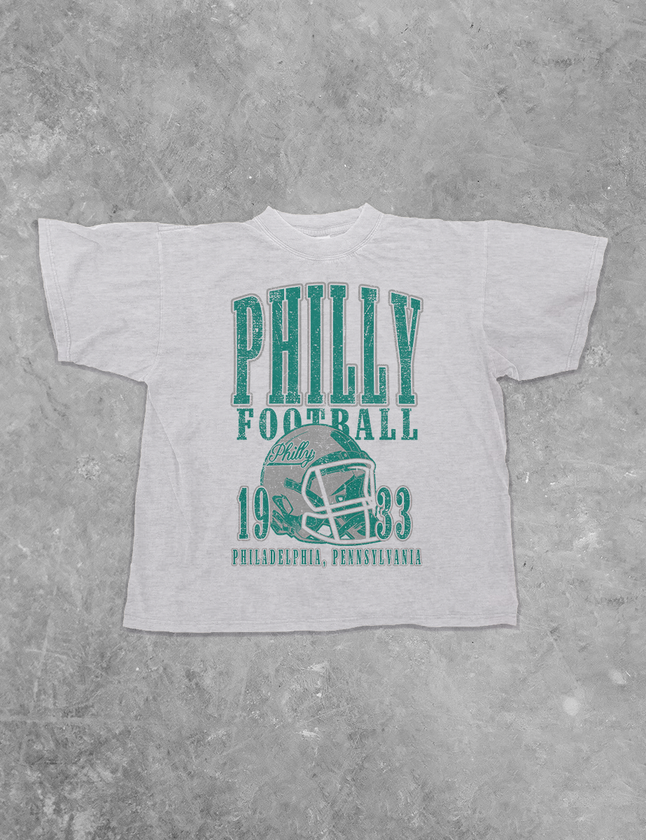 Underground Original Design: Philly Football, 90's Boxy Cotton TShirt