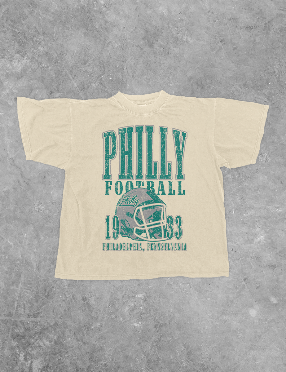 Underground Original Design: Philly Football, 90's Boxy Cotton TShirt