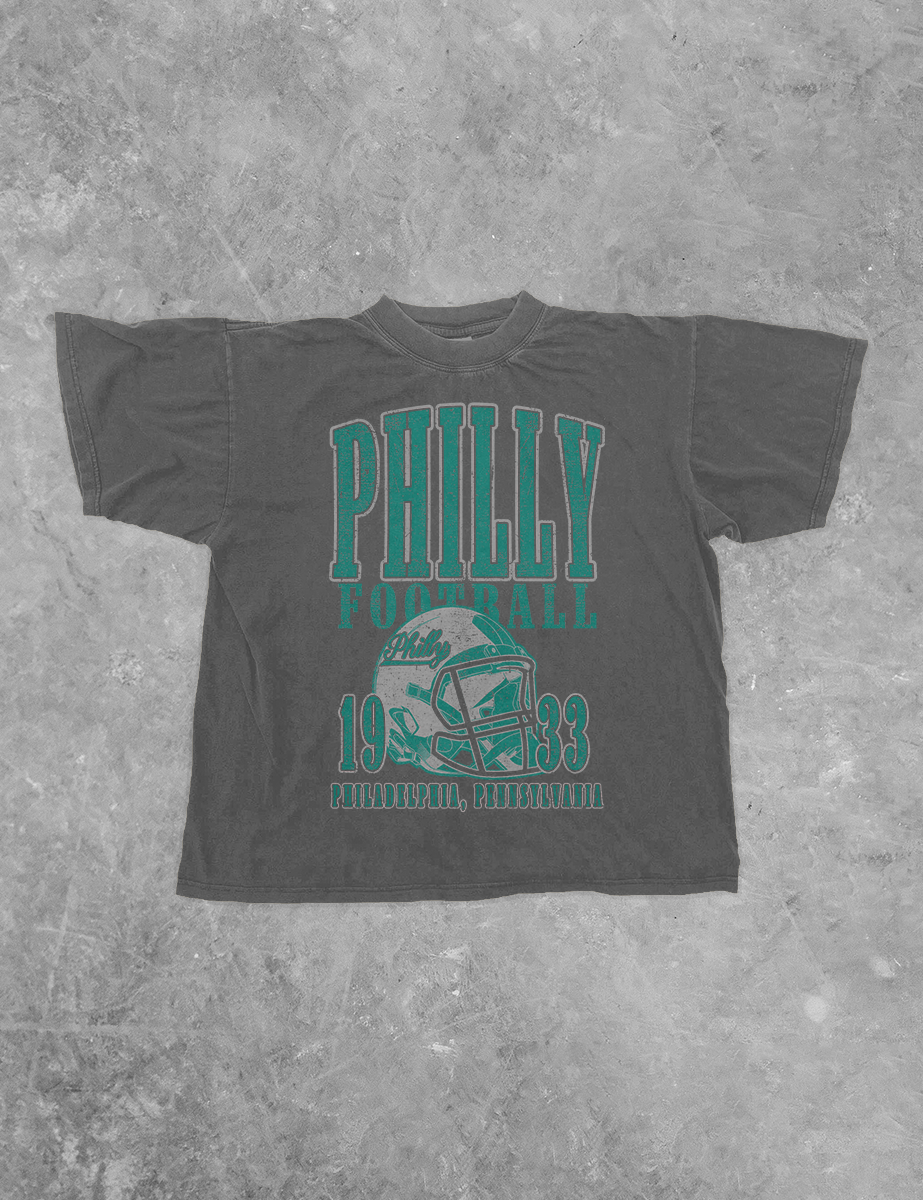 Underground Original Design: Philly Football, 90's Boxy Cotton TShirt