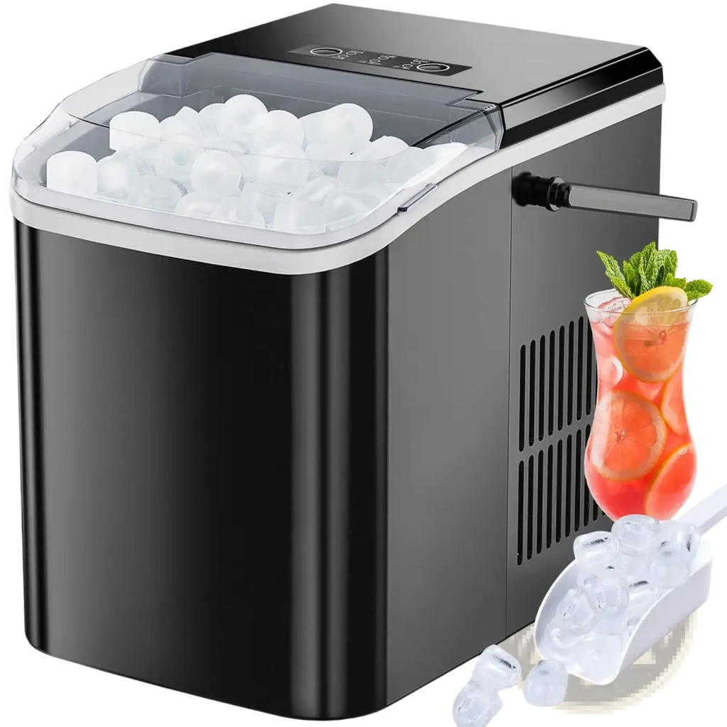 Portable Ice Maker 26 lbs Self-Cleaning Bullet Ice Machine