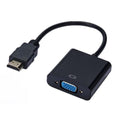 HD 1080P HDMI to VGA Adapter Converter Cable – Gold-Plated HDMI Compatible Adapter