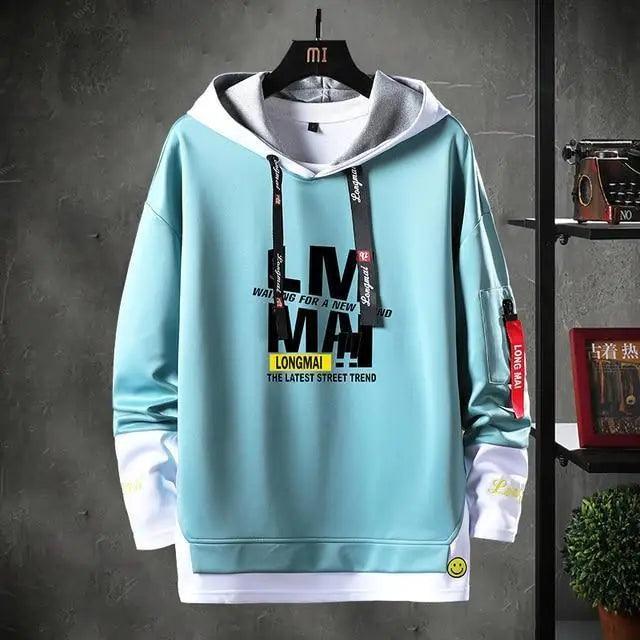 Men's Hip-Hop Streetwear Hoodie – Casual Long Sleeve Fashion Sweatshirt