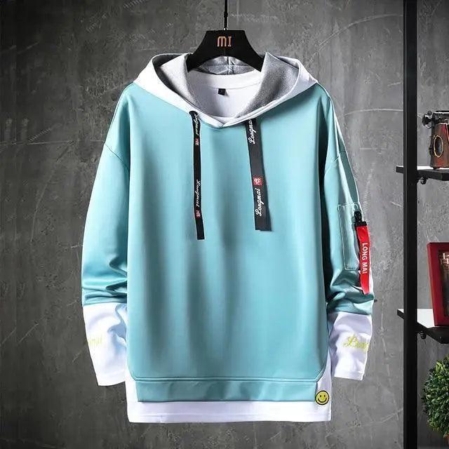Men's Hip-Hop Streetwear Hoodie – Casual Long Sleeve Fashion Sweatshirt