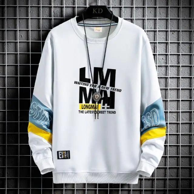 Men's Hip-Hop Streetwear Hoodie – Casual Long Sleeve Fashion Sweatshirt