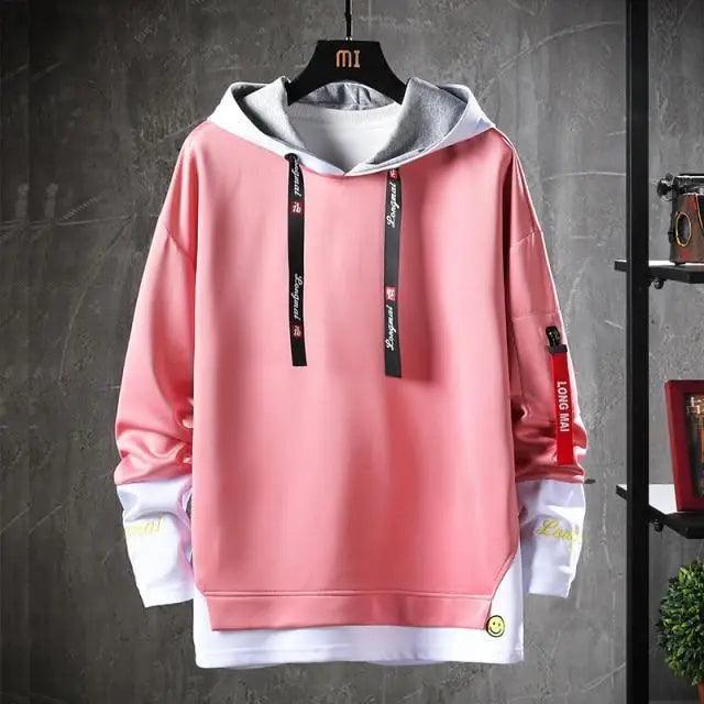 Men's Hip-Hop Streetwear Hoodie – Casual Long Sleeve Fashion Sweatshirt