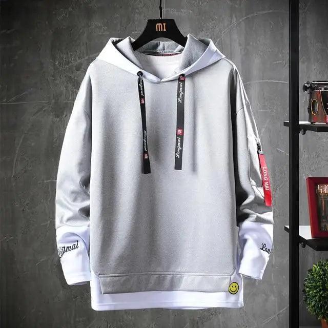 Men's Hip-Hop Streetwear Hoodie – Casual Long Sleeve Fashion Sweatshirt