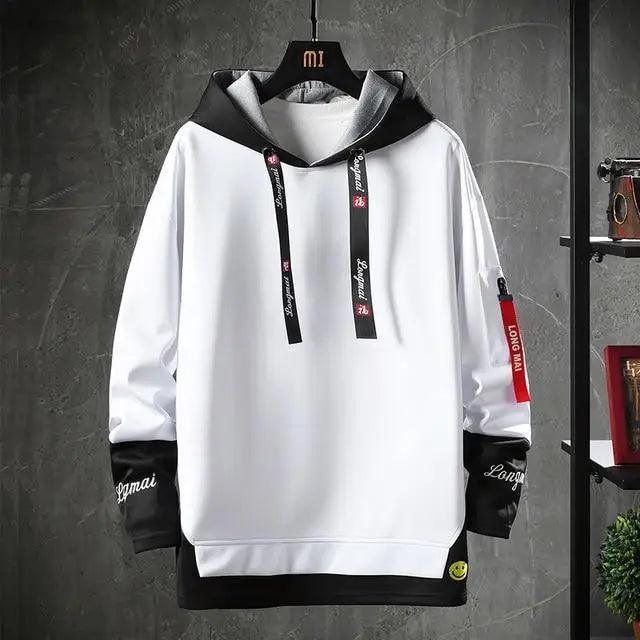 Men's Hip-Hop Streetwear Hoodie – Casual Long Sleeve Fashion Sweatshirt