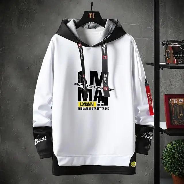 Men's Hip-Hop Streetwear Hoodie – Casual Long Sleeve Fashion Sweatshirt