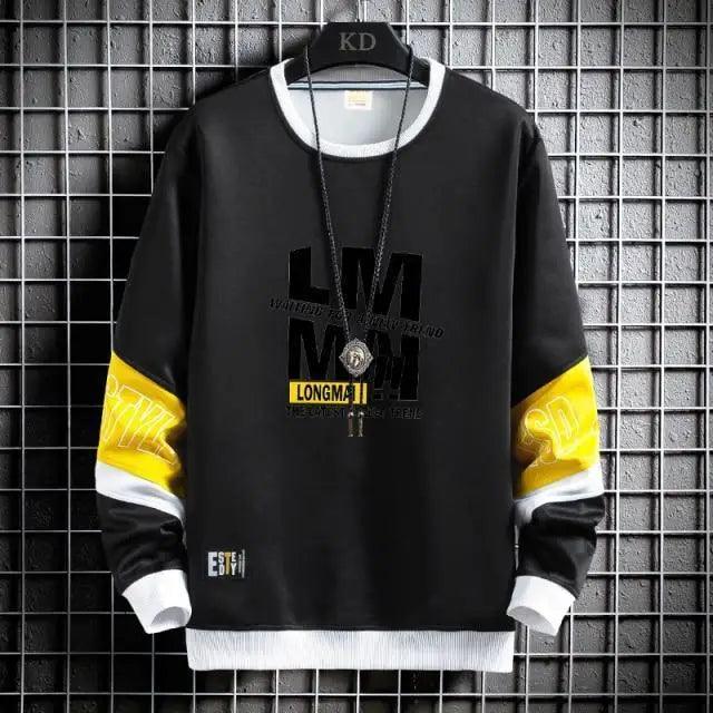Men's Hip-Hop Streetwear Hoodie – Casual Long Sleeve Fashion Sweatshirt