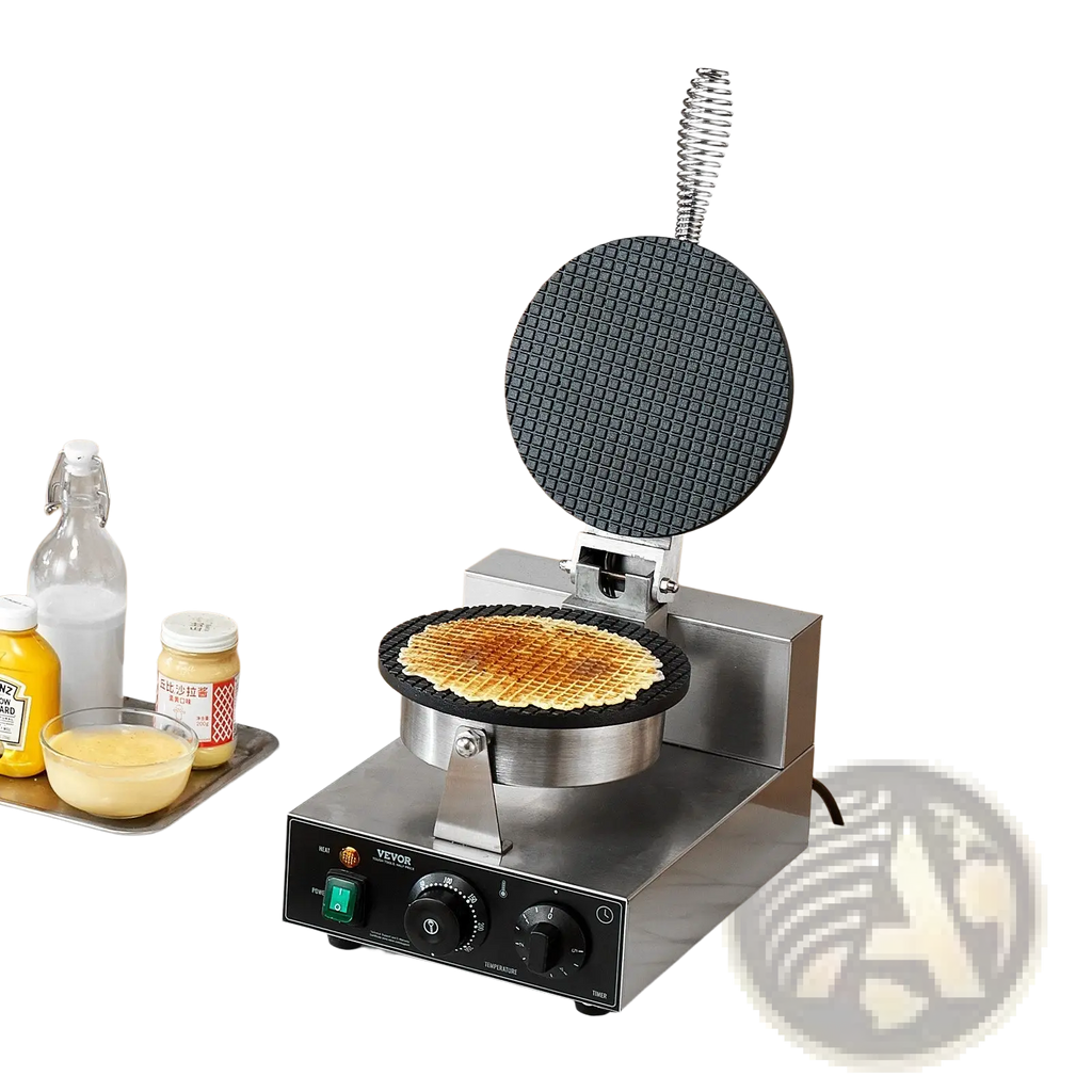 Waffle Cone Maker Electric 1230W Stainless Steel