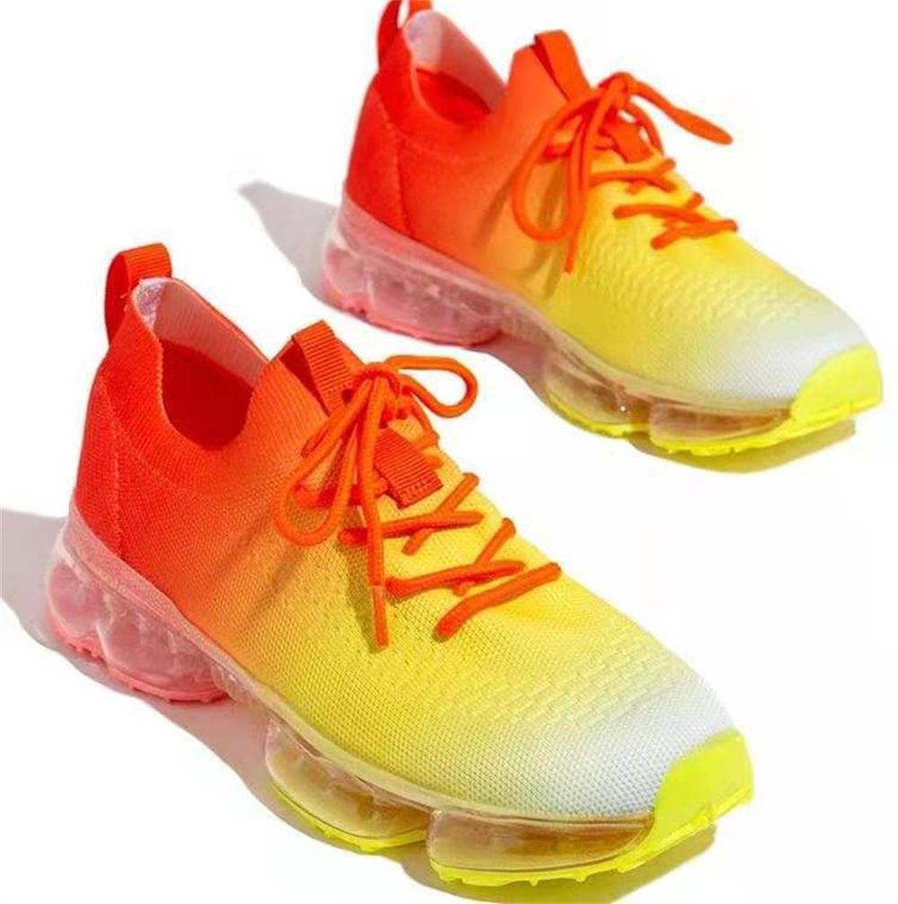 Women’s Breathable Air Cushion Sneakers – Lightweight Lace-Up Walking & Running Shoes